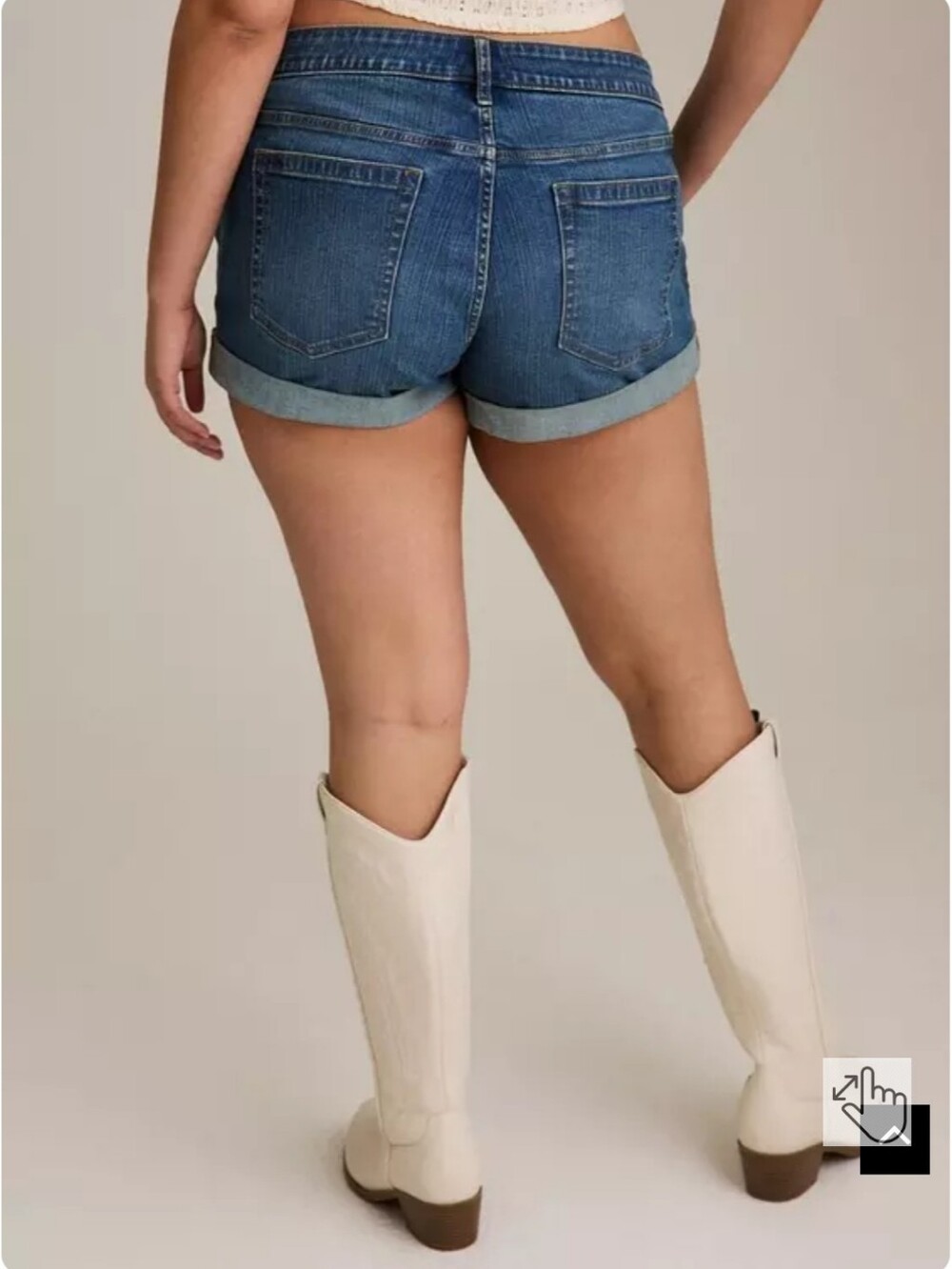 NWOT Torrid Festi 2.5" Low-Rise Relaxed Denim Shorts - Picture 4 of 8